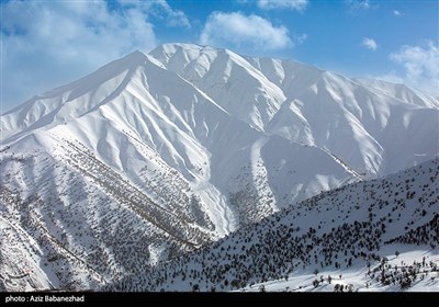 بارش برف در شهرستان الیگودرز