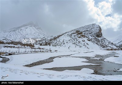 بارش برف در شهرستان الیگودرز