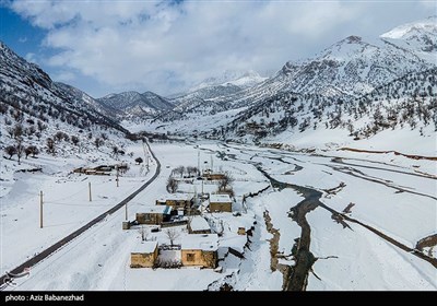 بارش برف در شهرستان الیگودرز