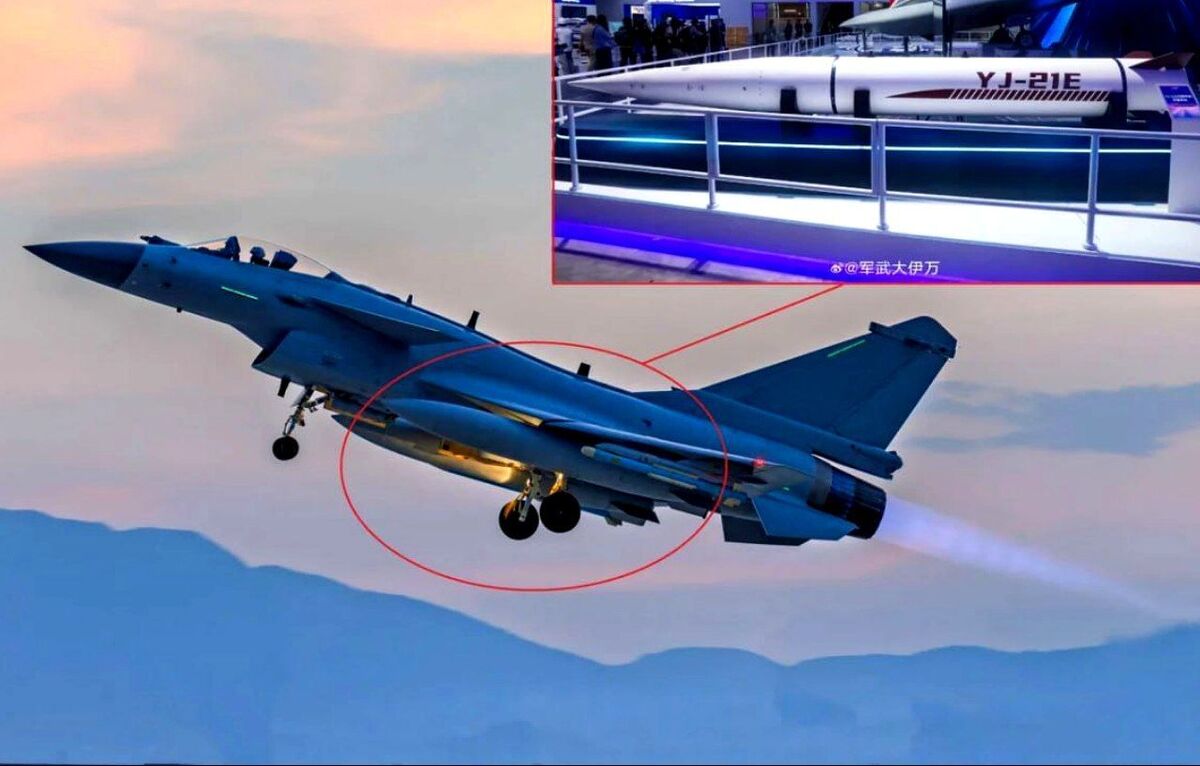جدیدترین موشک کشتی زن چین به تسلیحات اژدهای چینی اضافه شد/ J-10C برای نخستین بار با موشک YJ-21E مشاهده شد جدیدترین موشک کشتی زن چین به تسلیحات اژدهای چینی اضافه شد/ J-10C برای نخستین بار با موشک YJ-21E مشاهده شد