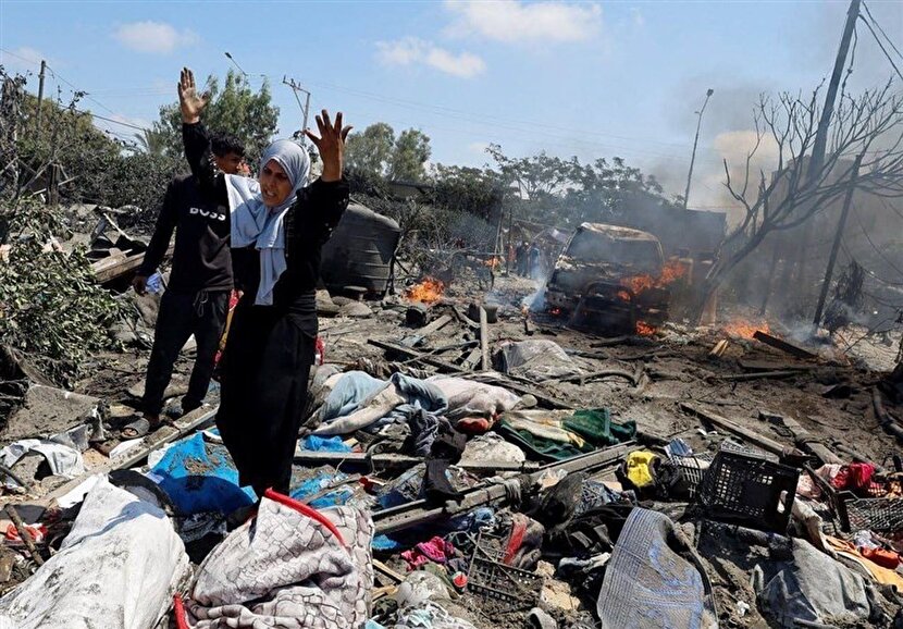 حمله جدید رژیم اسرائیل به چادرهای آوارگان فلسطینی در خان یونس