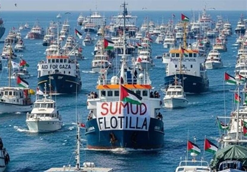 ناوگان جهانی شکست حصر غزه: متوقف نمی شویم؛ دهها کشتی دیگر در راه است