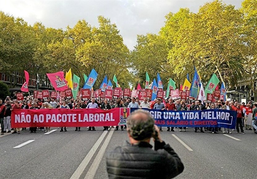 اعتراضات گسترده در پرتغال علیه طرح اصلاحات بازار کار دولت