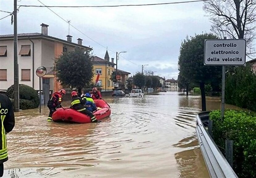 وقوع سیل در ایتالیا 2 قربانی گرفت