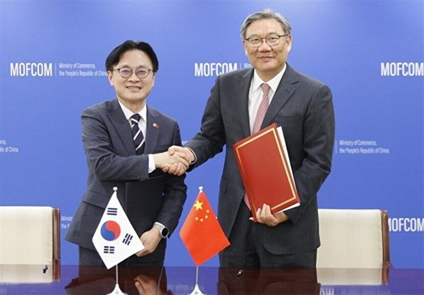 تأکید پکن بر تسریع مذاکرات مرحله دوم توافق تجارت آزاد چین و کره جنوبی