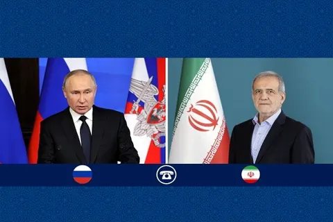 گفت‌وگوی تلفنی پزشکیان و پوتین؛ تاکید بر تداوم همکاری‌های ایران و روسیه